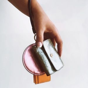 Fossil Women's Rio Leather 3-in-1 Pouch Card Case Wristlet Wallet for Women